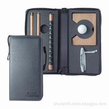 Golf Gift Set with Wooden Practice Golf Door